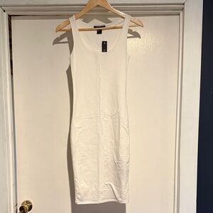Classic White Midi Tank Dress